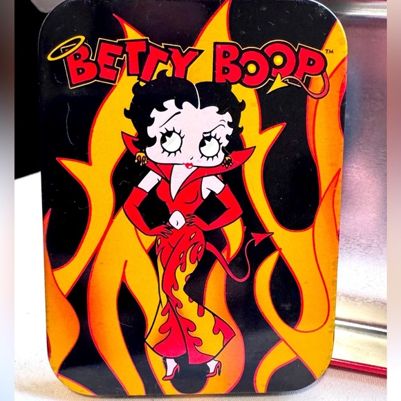 ✨HOST PICK✨ Vintage 2003 Betty Boop Tin Box with Flame Design - Picture 2 of 16
